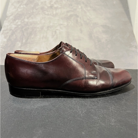 Cole Haan Dress Shoes Mens Size 11 D Oxblood Cap Toe Derby Made in USA main image 4